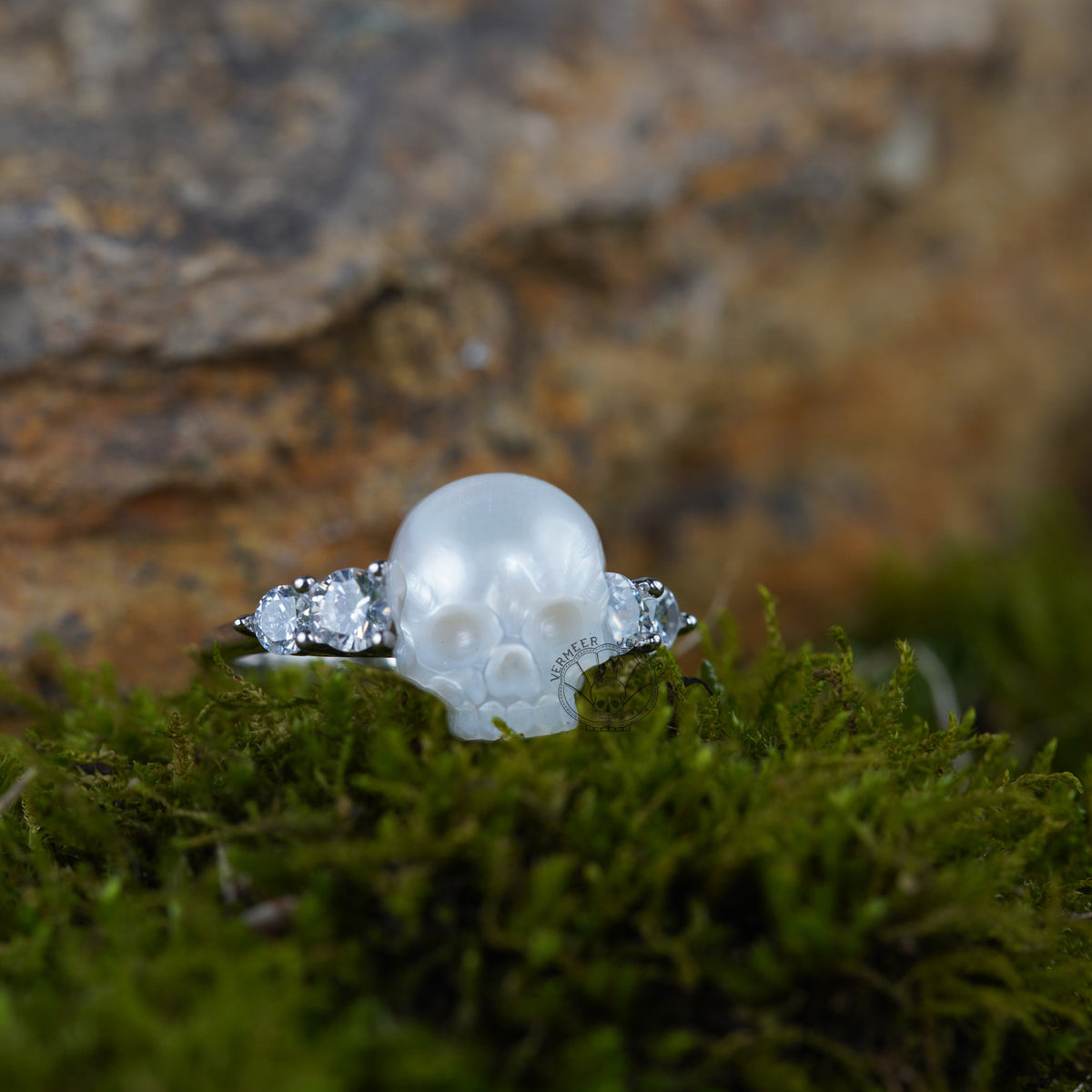 Pearl skull clearance ring