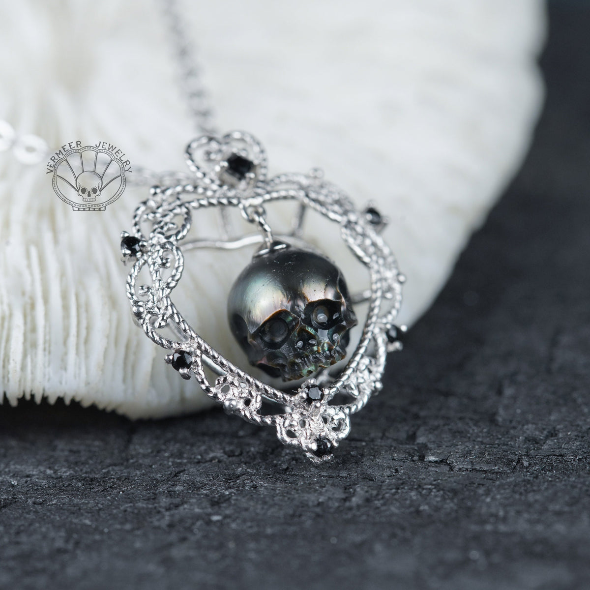 HOOHWE Skull Necklace For Women - 925 Sterling Silver Gothic Black Jewelry, Perfect Mothers Day Or Birthday Gift - View #13